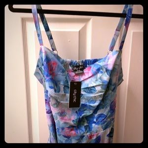 City Chic blue floral dress